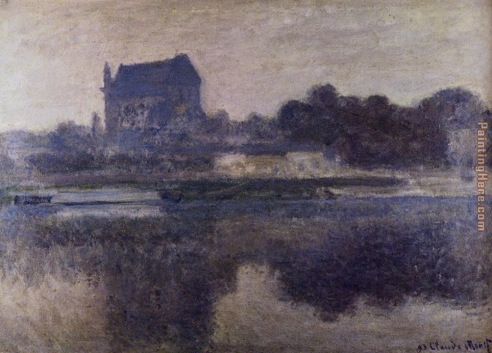 The Church Of Vernon In The Mist painting - Claude Monet The Church Of Vernon In The Mist art painting